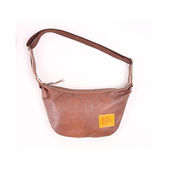 正規品／デグナー W-105 レザーバナナバッグ（ブラウン） メーカー在庫あり DEGNER バイク