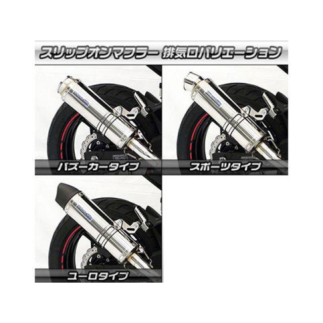 ウイルズウィン Ninja250 Ninja250（2BK-EX250P）用 スリップオンマフラー ユーロタイプ サイレンサー ステンレス仕様 Wi…