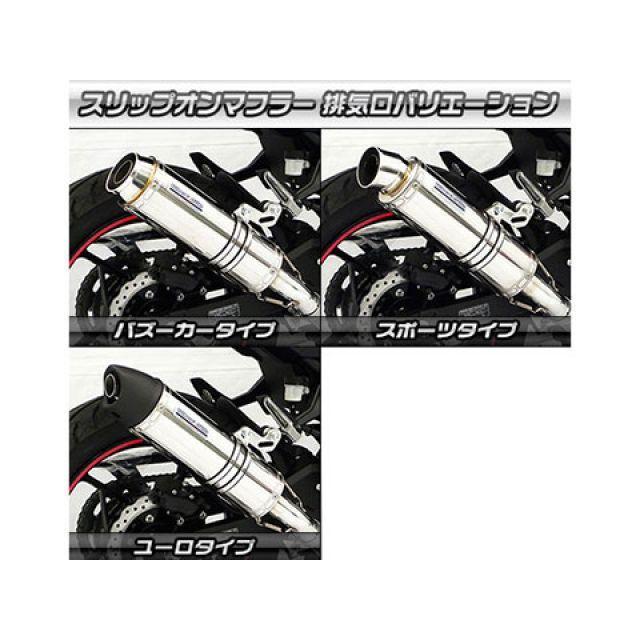 ウイルズウィン Ninja250 Ninja250（2BK-EX250P）用 スリップオンマフラー ユーロタイプ サイレンサー ステンレス仕様 Wi…