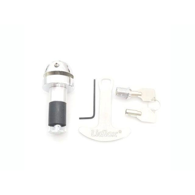 リドロック 汎用 スマートヘルメットロック リッドロックス 国産アメリカン・ハーレー他 1インチオープンエンドハンドルバー用バーエンドヘルメットロッ…