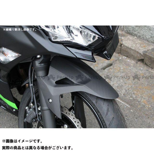 SPEEDRA NINJA250/400 フロントフェンダー ドライカーボン 仕様 平織り艶消し SPEEDRAの画像