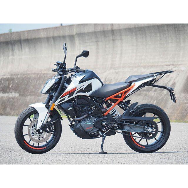 ワールドウォーク 125/250/390DUKE（2017〜）用リアキャリア リアボックスセット 容量 30リッター メーカー在庫あり WWの画像