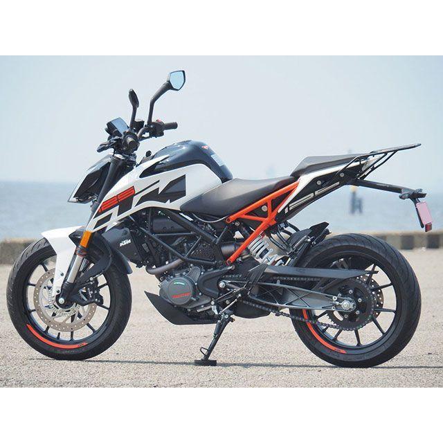 ワールドウォーク 125/250/390DUKE（2017〜）用リアキャリア リアボックスセット 容量 30リッター メーカー在庫あり WWの画像
