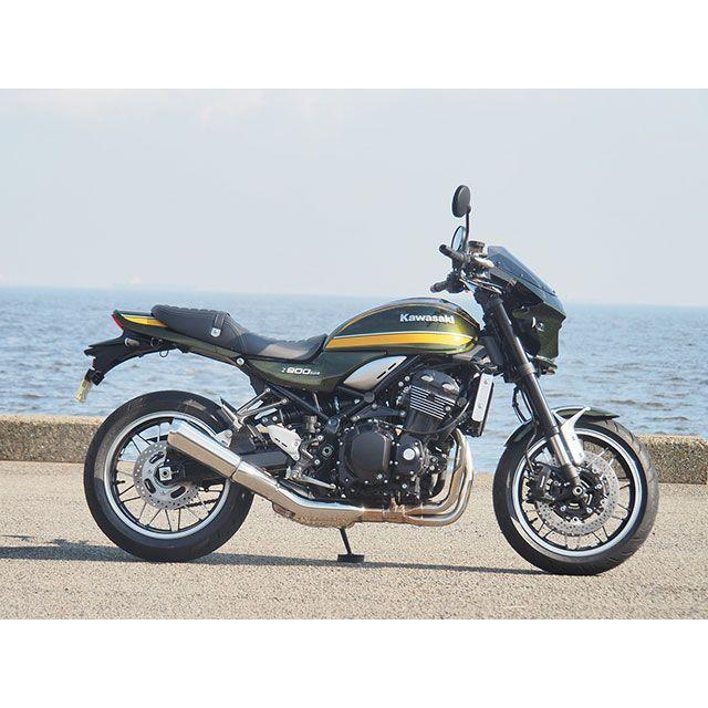 ワールドウォーク Z900RS Z900RS用ビキニカウル メタリックディアブロブラック タイプRスクリーン仕様 スモーク WW_2