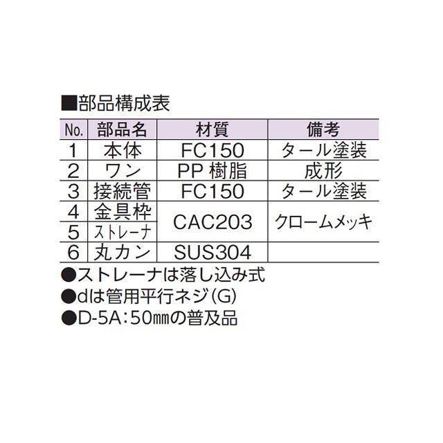 アウス 非防水用床排水トラップ・普及型 AWESの画像