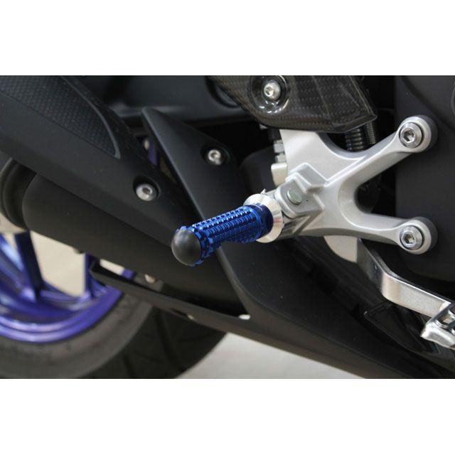 SPEEDRA YZF-R25/YZF-R3/MT-25/MT-03 アルミ削り出しステップ スタンダードタイプ ライダー用 取付部 シルバー ステ…_1