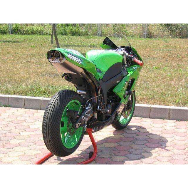ボディス NINJA ZX-6R フルエキゾーストシステム ステンレス/フルチタン Oval Q4 for NINJA ZX-6R（07-08）｜K…の画像