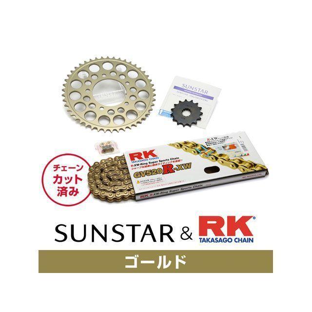 正規品／サンスター KR37803 スプロケット＆チェーンキット（ゴールド） SUNSTAR バイク