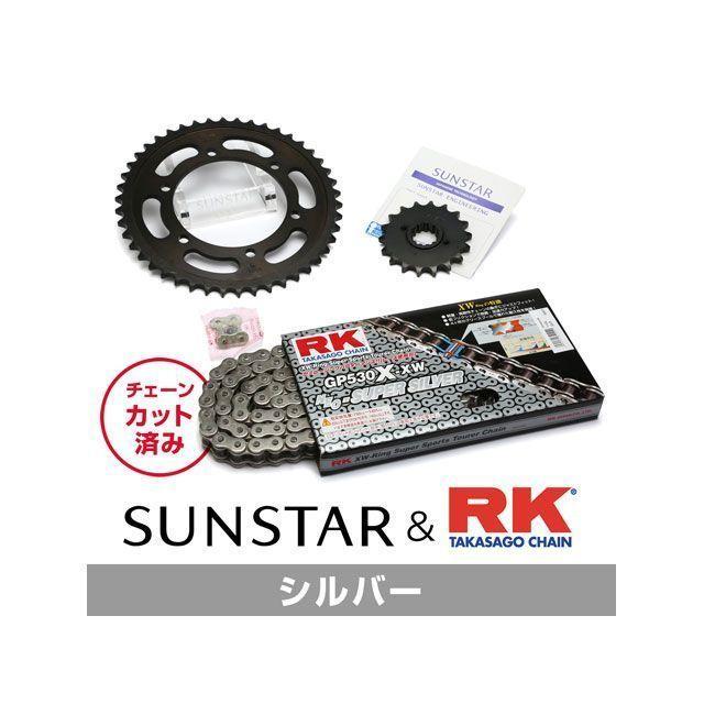 正規品／サンスター 隼 ハヤブサ KR51516 スプロケット＆チェーンキット（シルバー） SUNSTAR バイク