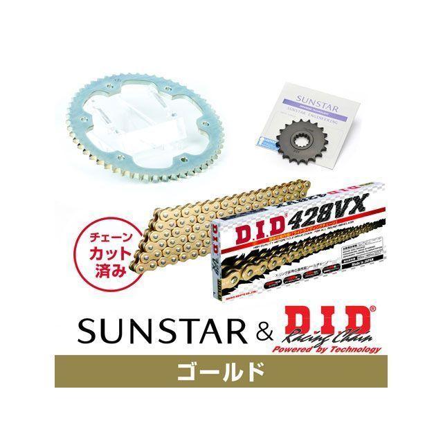 正規品／サンスター DT230ランツァ KD21307 スプロケット＆チェーンキット（ゴールド） SUNSTAR バイク