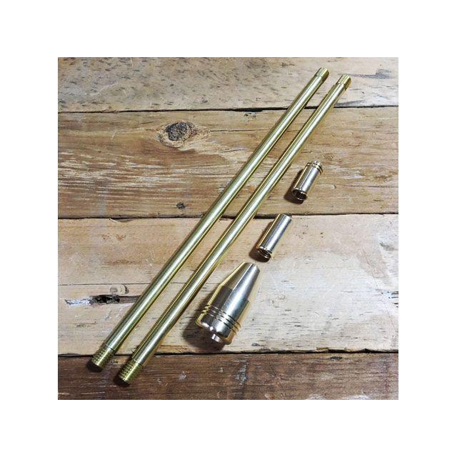 野良道具製作所 ALL真鍮製火吹き棒「野良ブラスター」 2本継60cm Nora