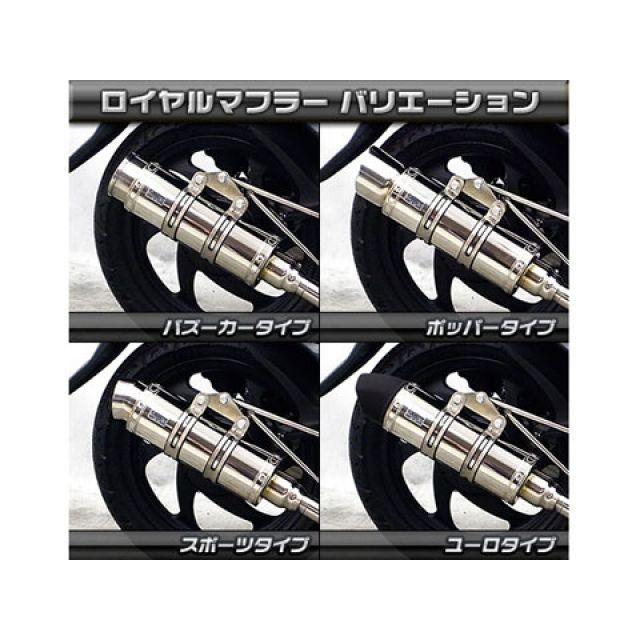 ウイルズウィン ディオ110 ディオ110（JF58）用 ロイヤルマフラー ユーロタイプ オプション オプションD WirusWinの画像