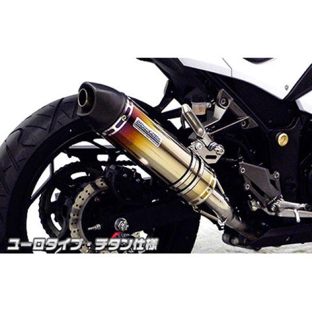 ウイルズウィン Ninja250 Ninja250用 スリップオンマフラー ユーロタイプ サイレンサー チタン仕様 WirusWinの画像