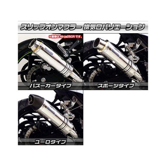 ウイルズウィン Ninja250 Ninja250用 スリップオンマフラー ユーロタイプ サイレンサー チタン仕様 WirusWinの画像
