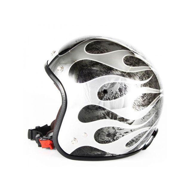 72JAM JET HELMET 72ジャムジェット FLAMES T-2 カラー ブラック 72JAM