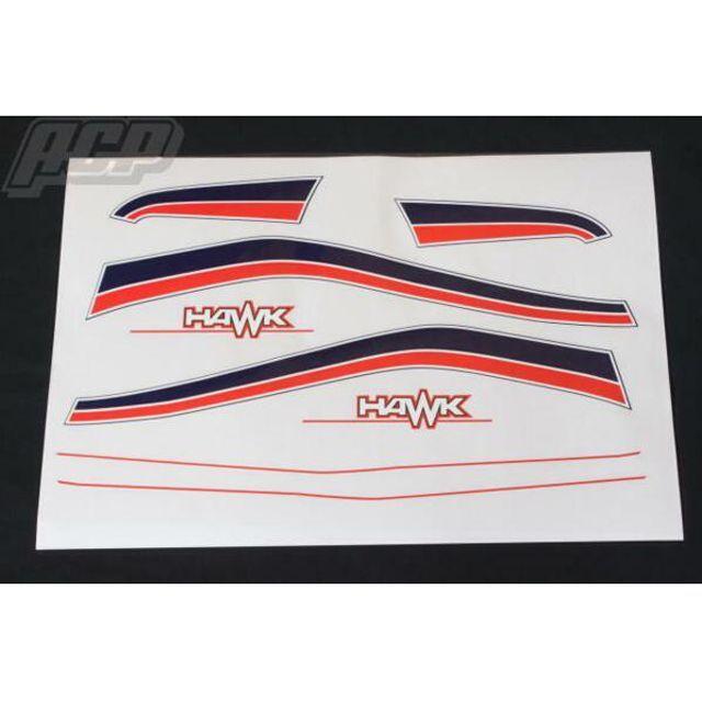 ホーク 純正タイプ ラインステッカーセット 新品(ラッパライン)