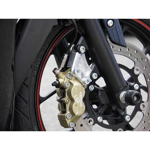 オーバーレーシング MT-25 YZF-R25 フロントキャリパーサポート ブレンボ4P用 カラー シルバー メーカー在庫あり OVER RACINGの画像