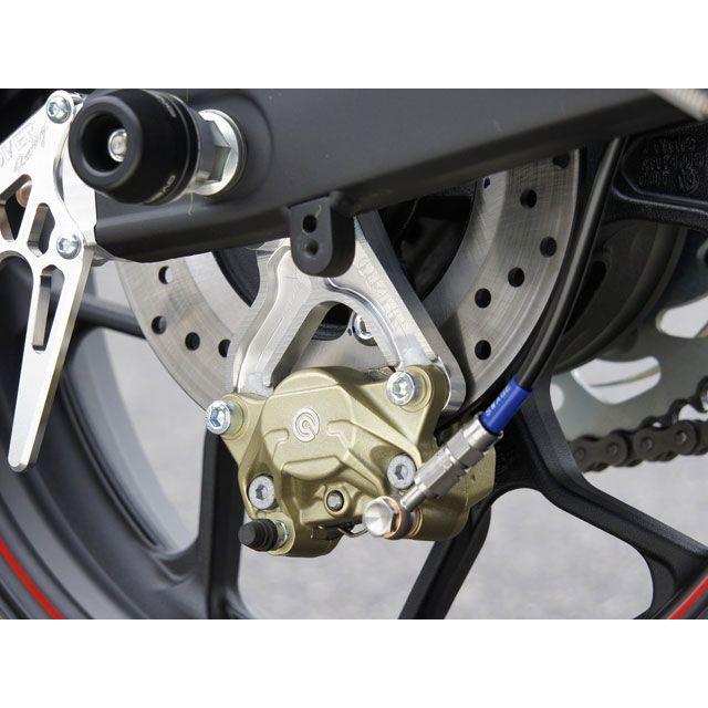 オーバーレーシング MT-25 YZF-R25 リアキャリパーサポート ブレンボ2P用 カラー シルバー メーカー在庫あり OVER RACINGの画像