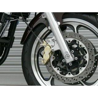 オーバーレーシング ゼファー1100 フロントキャリパーサポート ブレンボ4P/40mm用 メーカー在庫あり OVER RACINGの画像