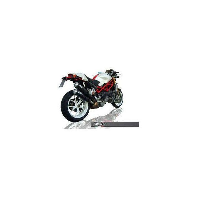 ザード MONSTER S2R 800/1000 N.2 ステンレススチール -カーボン EURO 3 HOMOLOGATED スリップオン for…の画像