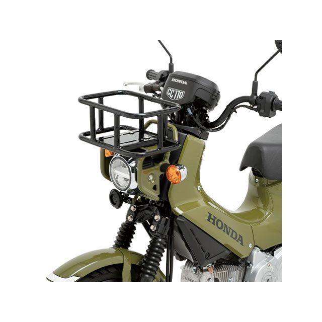 ディーアールシー クロスカブ50/110 アルミフロントキャリア（ブラック） メーカー在庫あり DRCの画像