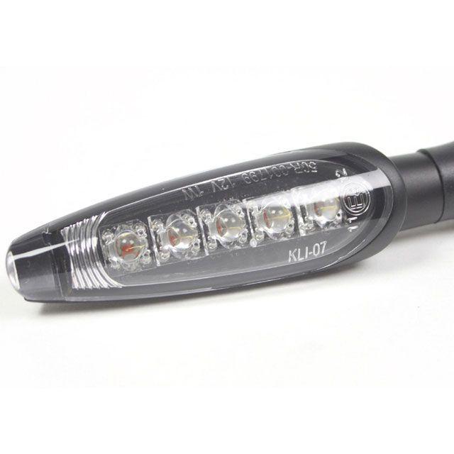 SP武川 汎用（DC12V） ストリームラインLEDウインカーキット 2個1セット（マットブラック/クリア） SP TAKEGAWA_1