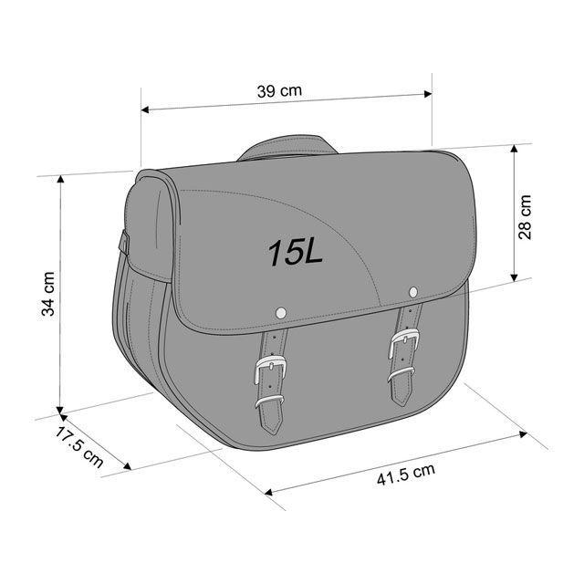 カスタムアクセス Sant Louis Left Leather Saddlebag ＋ Left Universal Support Black …_1