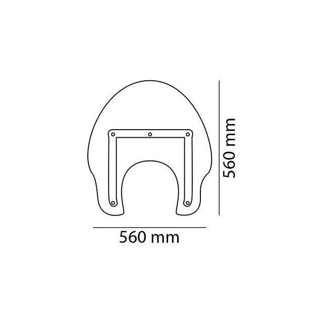 正規品／カスタムアクセス America II Windscreen Clear ｜ CA0002W CustomAcces バイク｜motoride｜02