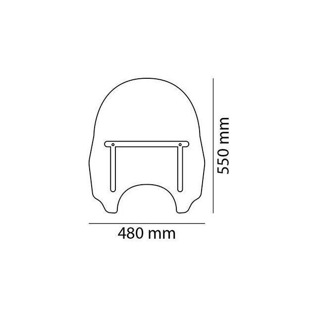 カスタムアクセス Daytona Iii Windscreen Clear ｜ CD0002W CustomAcces_1