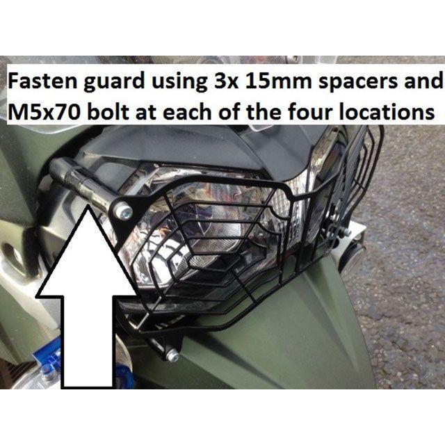 ピラミッドプラスチック Triumph Tiger 800 XC/XCX/XCA/Low Headlight Cover Dark Smoke 20…_1