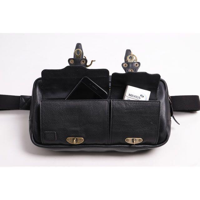DEGNER（デグナー） W-114 レザーボディバッグ（ブラック