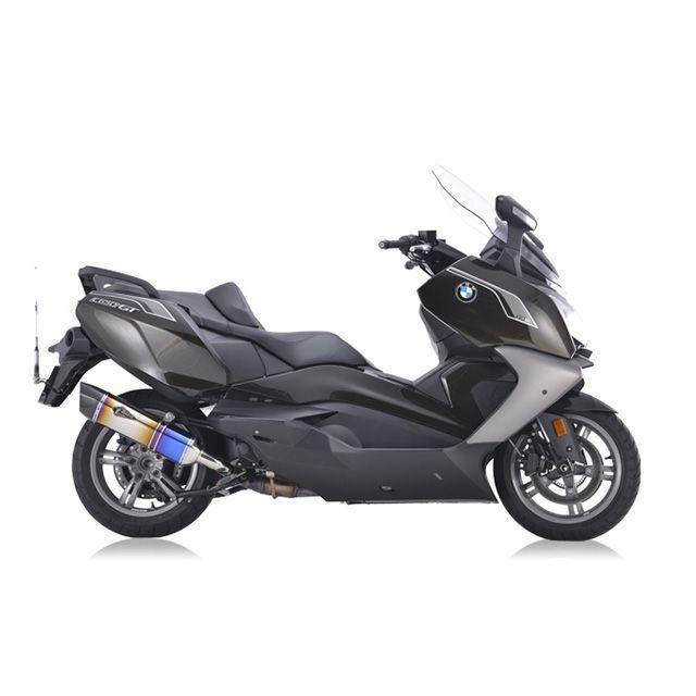 黒@プロフ確認様 アールズギア C650GT リアルスペック チタンスリップオンマフラー