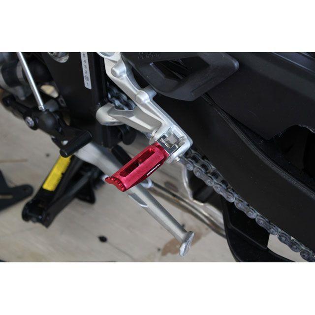 SPEEDRA S1000RR アルミ削り出しステップ レーシングタイプ ライダー用（取付部カラー：シルバー） ステップバーカラー レッド メーカー…_1