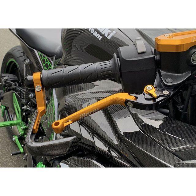 スナイパー NINJA ZX-25R ZX-4R 6段階アジャスター 可倒式 クラッチレバー＆ブレーキレバーセット 金 メーカー在庫あり SNIPER_2