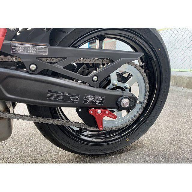 正規品／スナイパー NINJA ZX-25R レーシングスタンドフック 赤 スプロケットガード付 メーカー在庫あり SNIPER バイク｜motoride｜04