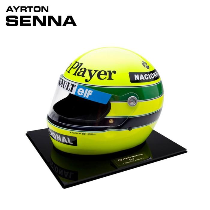 アイルトンセナ 模型 SID MOSCA 1/1 1985年 ロータス・ルノー レプリカヘルメット モータースポーツ 雑貨 AyrtonSenna｜motorimoda