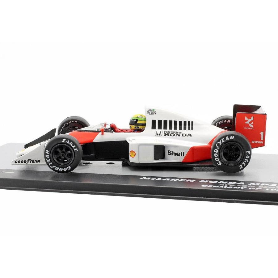 アイルトンセナ 模型 1/43 スケール マクラーレン MP4/5 #1 1989 ドイツGP ウィナー モータースポーツ 雑貨｜motorimoda｜05