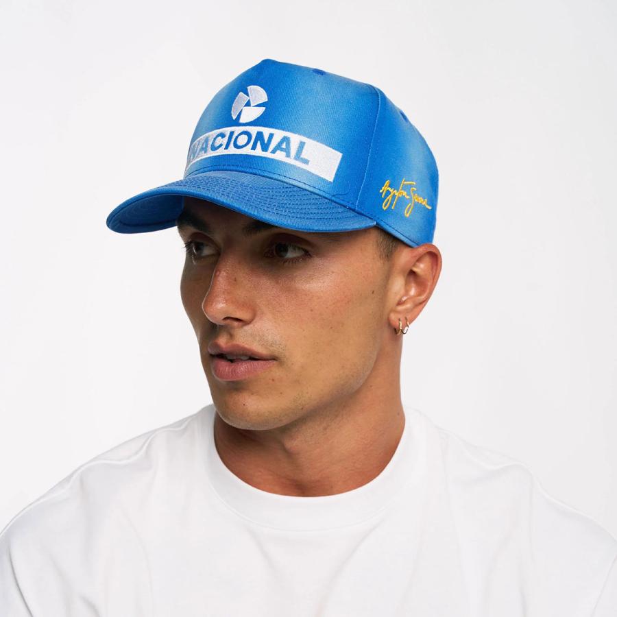 アイルトン　MAATEE&SONS ネイビー　キャップ アイルトンセナ 帽子 アイルトン・セナ ナショナル ヴィンテージ