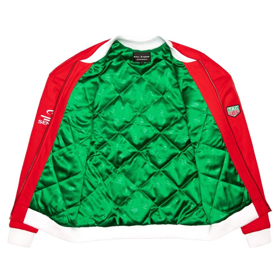 アイルトン・セナ×タグ・ホイヤー バーシティ ジャケット モータースポーツ ウェア AyrtonSenna AS X TAG HEUER Varsity Jacketの画像