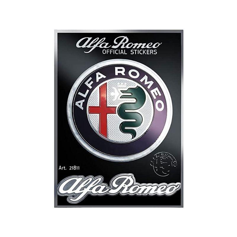 アルファロメオ ステッカー ロゴ ステッカー （2枚セット） 車 雑貨 Alfa Romeo 1017AC220004Motorimoda