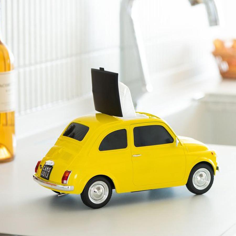 雑貨 カセットカープロダクツ Fiat 500 Old 2WAYティッシュケース 車
