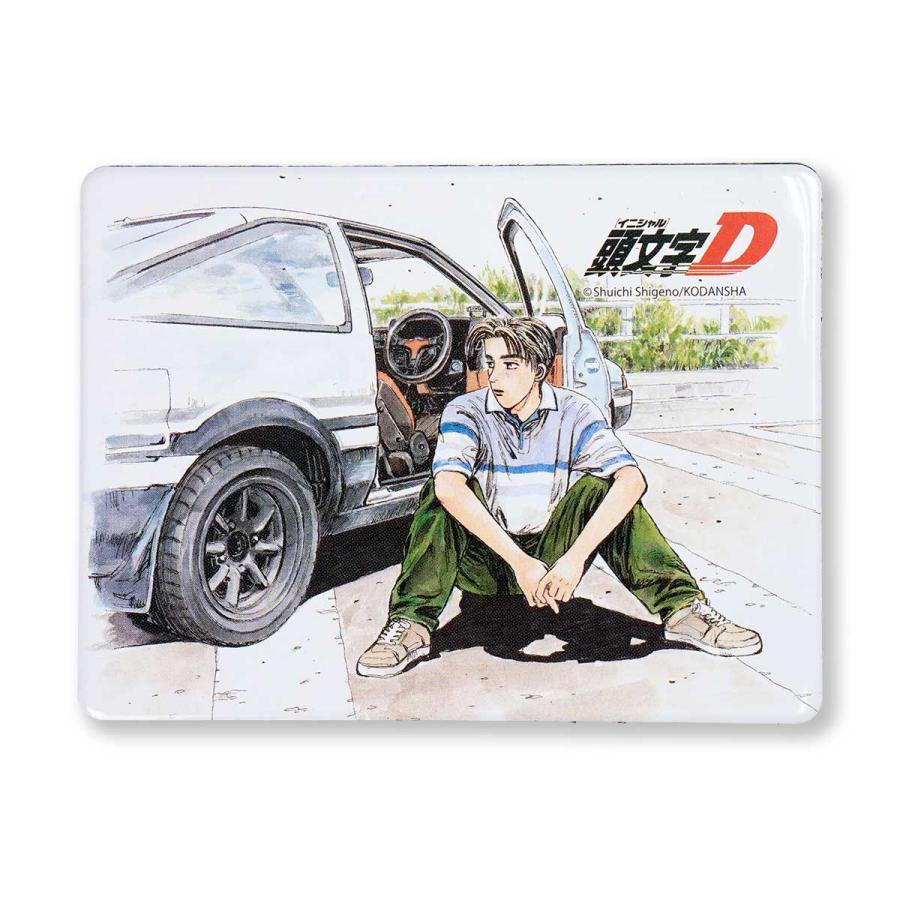 雑貨 頭文字D マグネット 60mm×80mm 車 イニシャルD Cassette Car