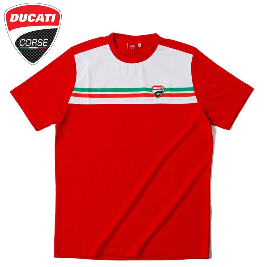 ドゥカティ コルセ Ducati Corse トリコロール Tシャツ メンズ 半袖 Tシャツ バイク 1305we0001 Motorimoda 通販 Yahoo ショッピング
