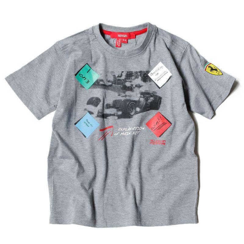 フェラーリ Tシャツ ポスト IT SF キッズ Tシャツ モータースポーツ ウェア Ferrari｜motorimoda