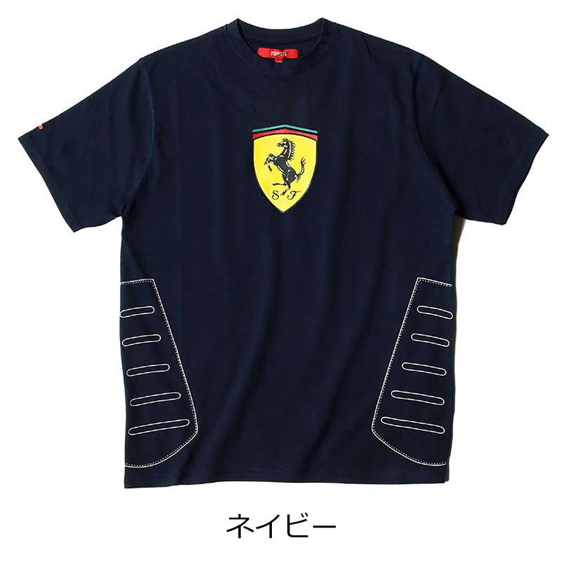 フェラーリ Tシャツ キッズ セントラル スクデット Tシャツ モータースポーツ ウェア Ferrari｜motorimoda｜02