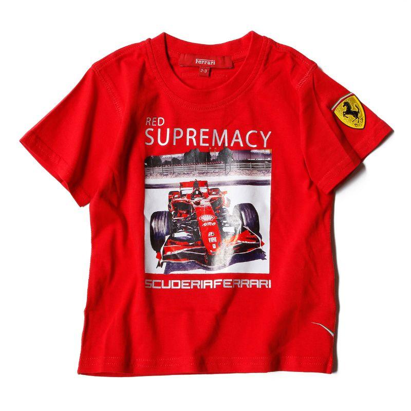 フェラーリ Tシャツ キッズ SUPREMACY Tシャツ モータースポーツ ウェア Ferrari｜motorimoda｜02