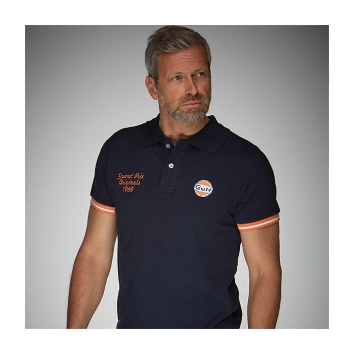 ガルフ Gulf Gpo ポロ メンズ ポロシャツ ネイビー ロゴ 1601we Motorimoda 通販 Yahoo ショッピング