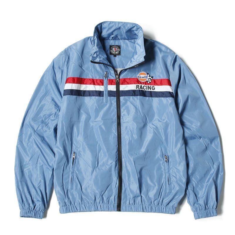 DAKOTA/GULF レザージャケット レーシングストライプ付き