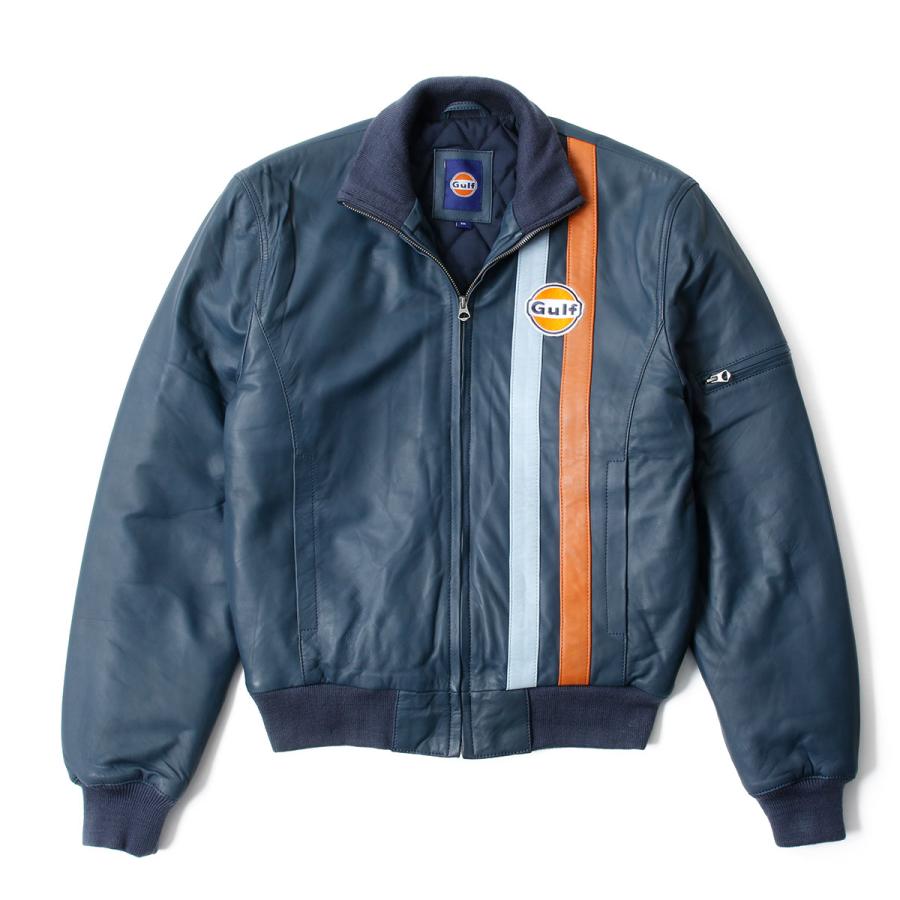アウター ガルフ ストライプ ブルゾン 車 ウェア GULF Stripe Blouson