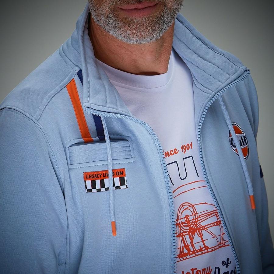 新品  GOLF ハイブリッドジップアップジャケットL スウェット ガルフ ハイブリッド ジップ ジャケット 車 ウェア GULF